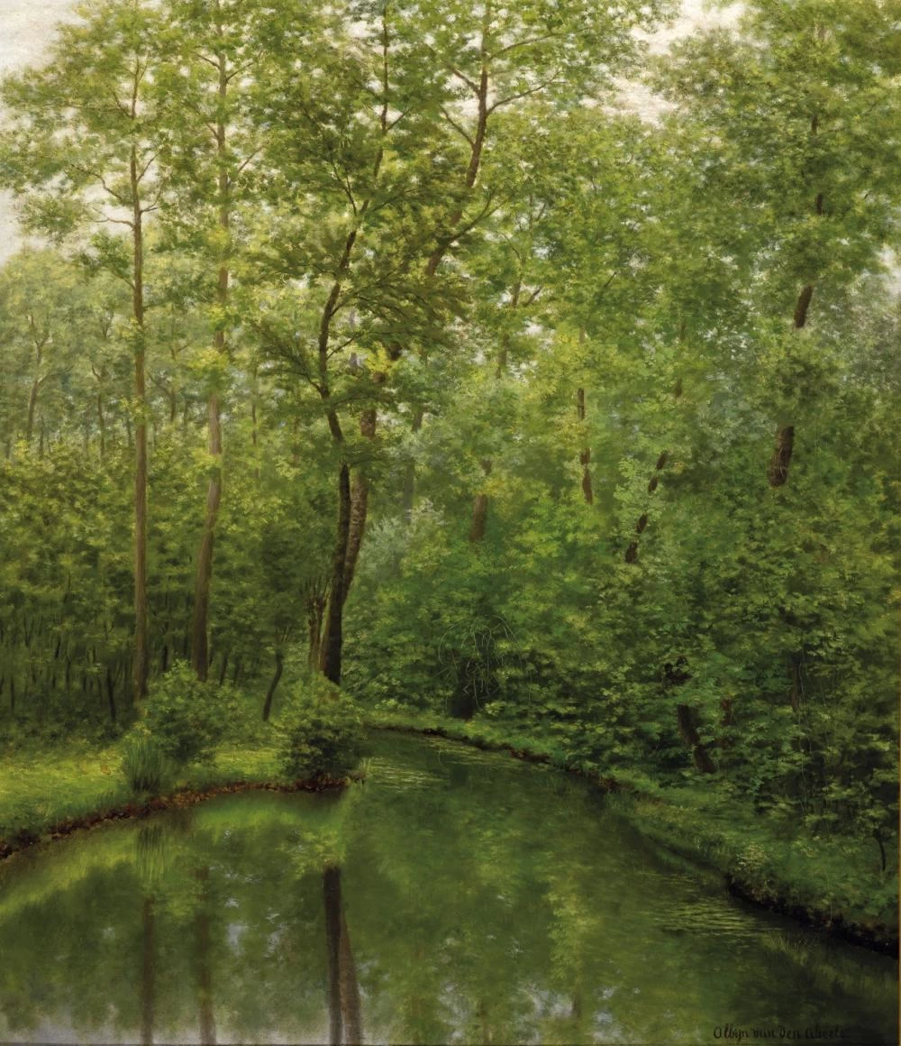 (Sint - Martens, Latem, 27 agosto 1835, Sint, Martens, Latem, 16 novembre 1918), Il fiume Zwalm a Munkzwalm (1888)